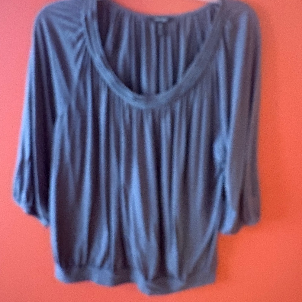 Daisy Fuentes Charcoal Blouse